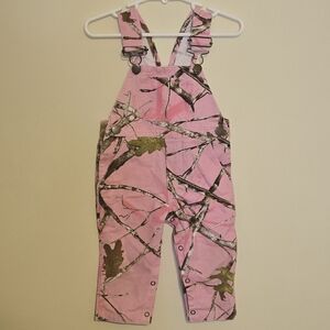 Bass Pro Shops Pink Camo Kids Overalls